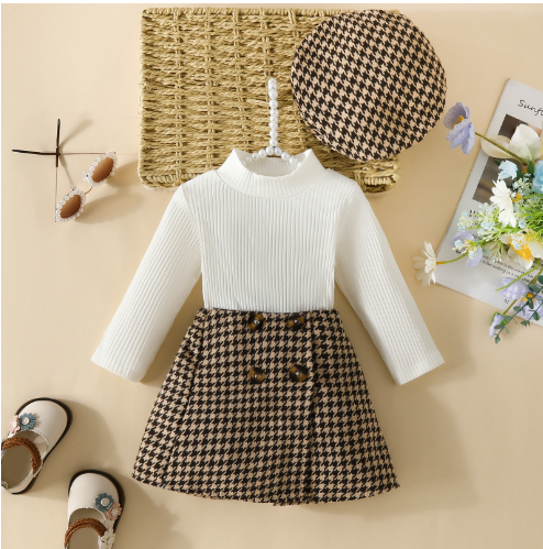 Trendy Child's Three-Piece Skirt